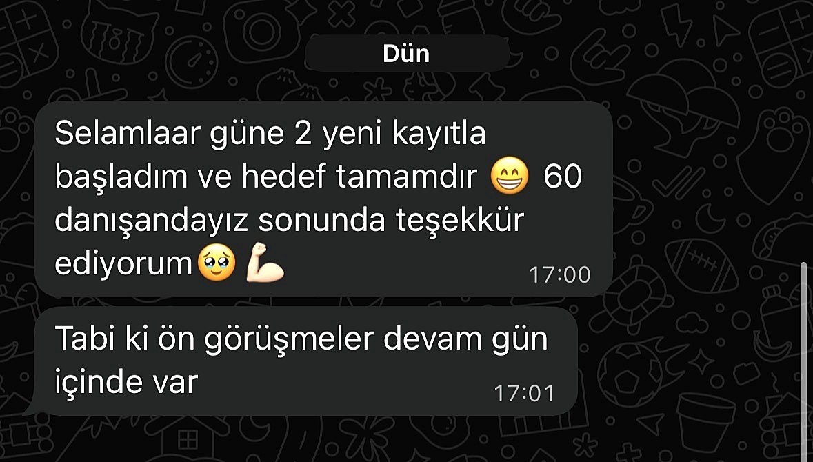 Katılımcı mesajı