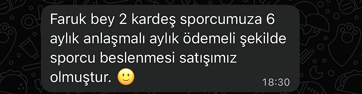 Katılımcı mesajı