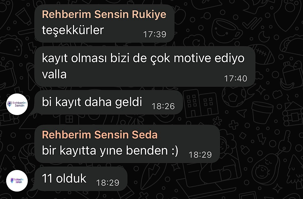Katılımcı mesajı