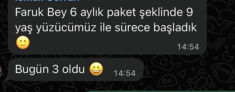 Katılımcı mesajı